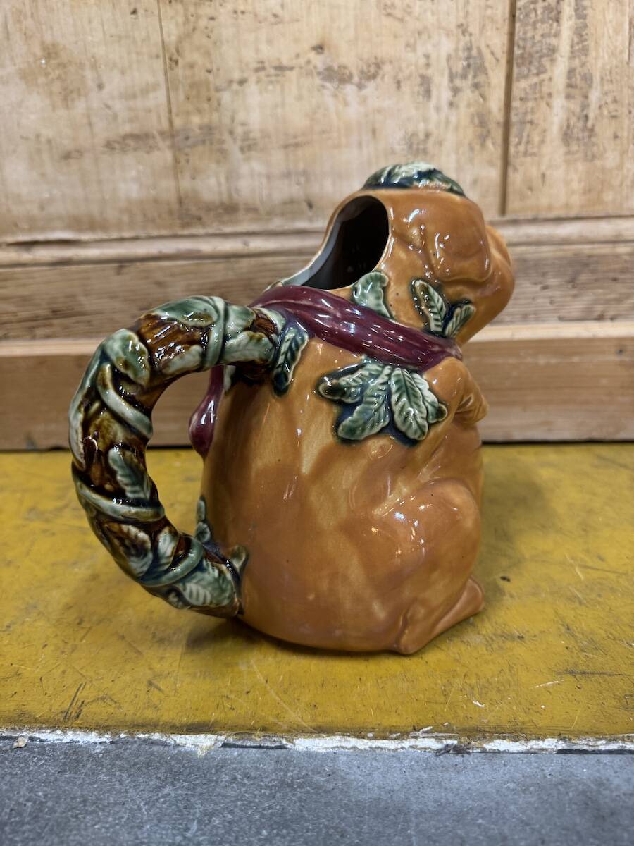 Vintage pig ceramic carafe