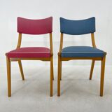 Set of 2 Colourful Vintage Chairs, Germany, 1960's