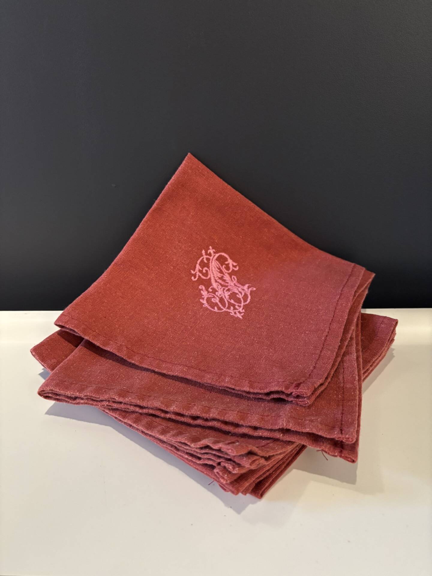 Old linen napkins