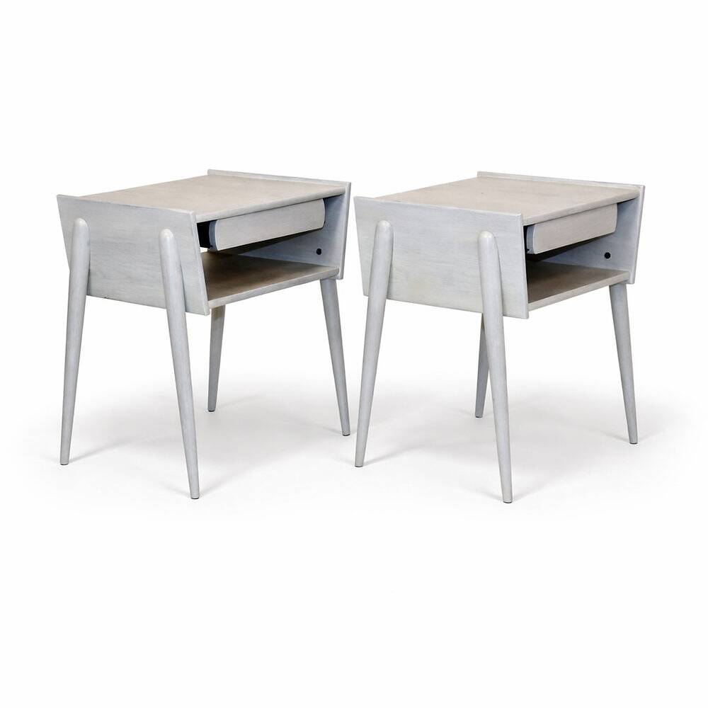 Set de 2 tables de chevet en chêne, suède, 1960