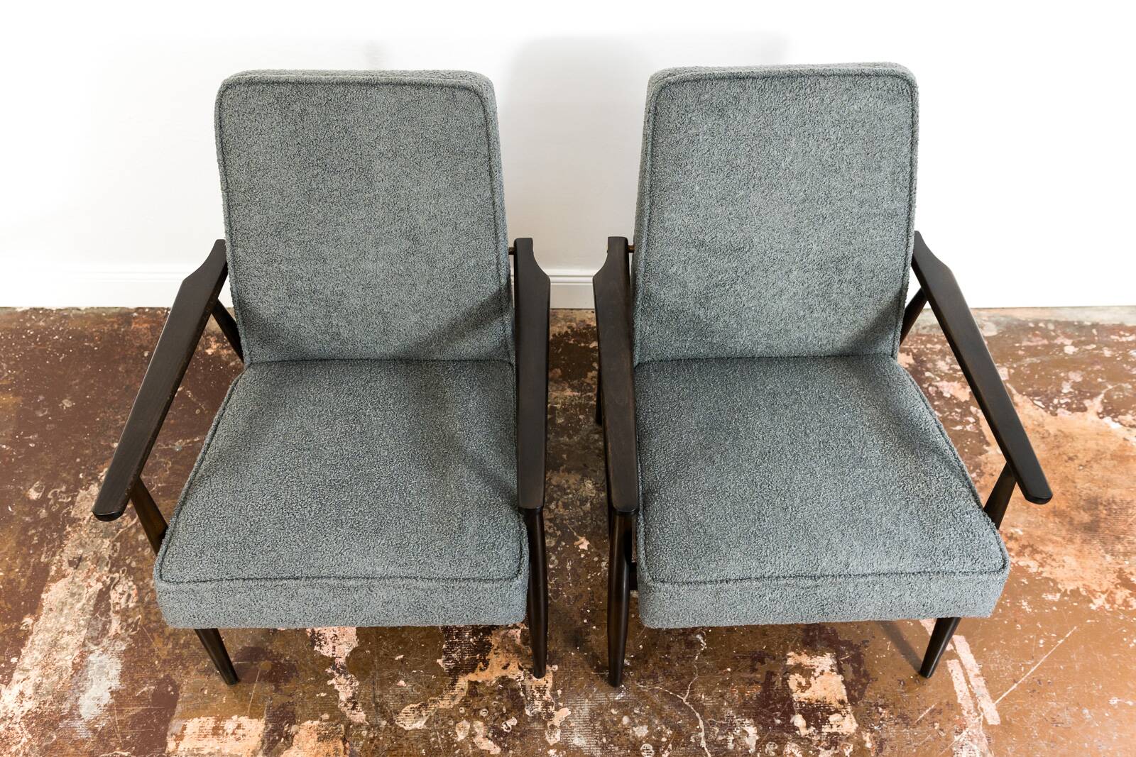 Vintage Armchairs Designed By H. Lis, Poland, 1960's, Set Of 2