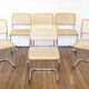 6 Cesca B32 Breuer Chairs Made in Italy - Canework of the seats redone