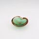 Miniature Vide-Poche Murano Sommerso Bullicante Green Pink Labelled 60s