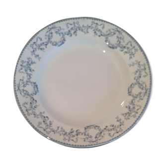 Round dish in Earthenware Sarreguemines Model Mozart
