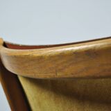 A/S MIKAEL LAURSEN / vintage leather easychair / Illum Wikkelsø / Denmark 1960s