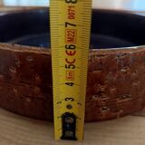 Plat exceptionnel en grès émaillé