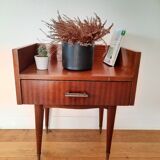 Small vintage wooden bedside cabinet