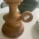 Pair of wooden candlesticks