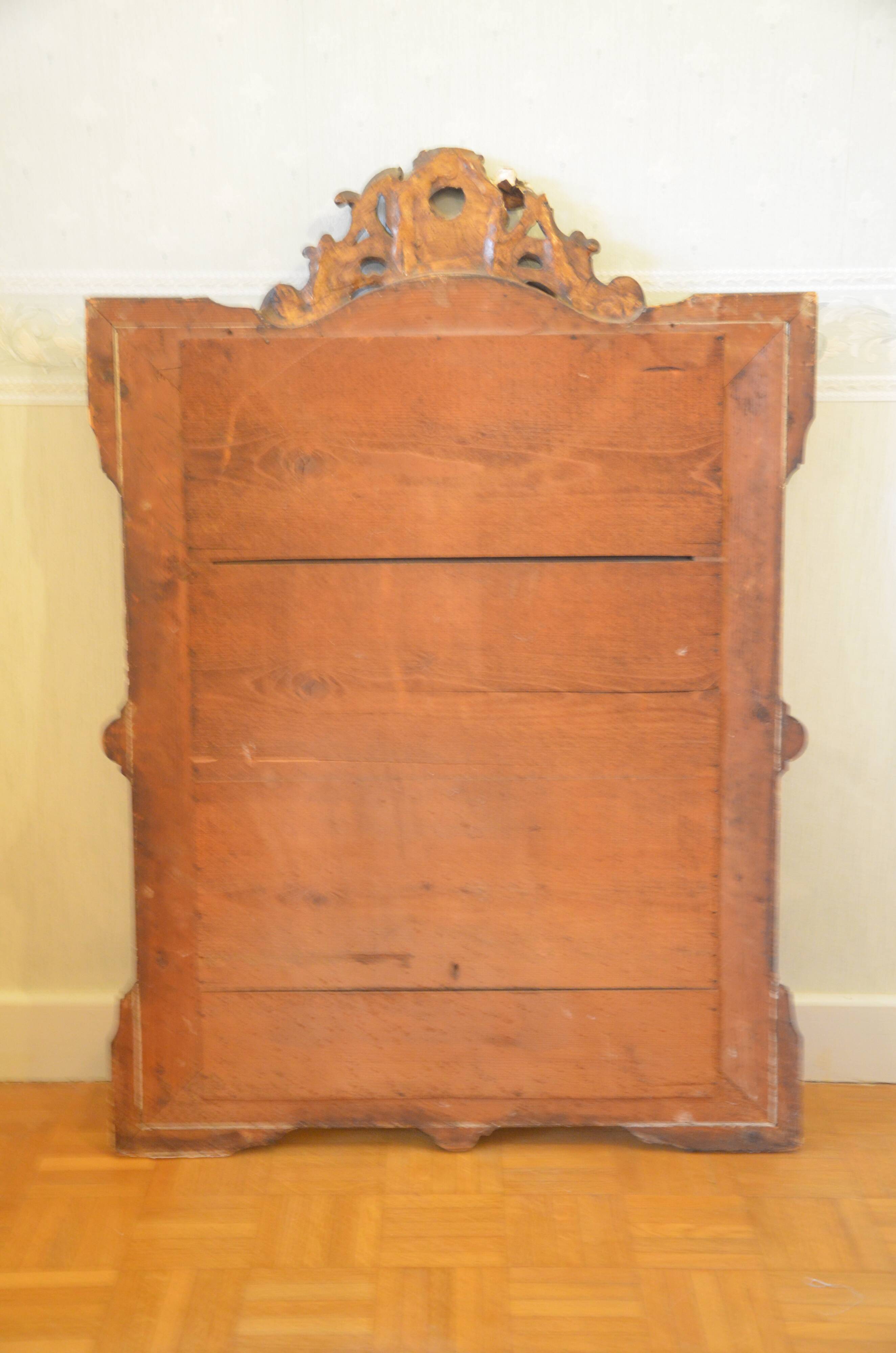 Wooden style mirror 74x104cm