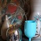 Apple ice bucket in silver metal signed Daniel CREGUT vintage