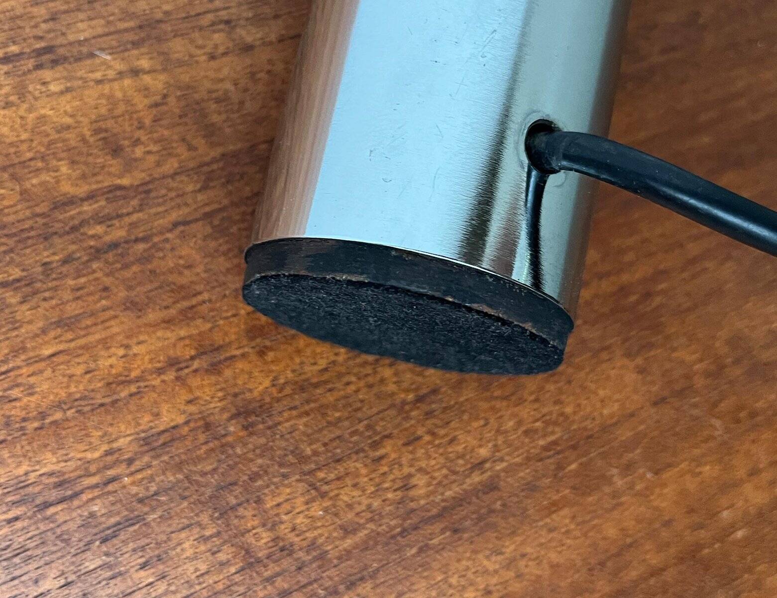 Vintage Swiss Visier table lamp from the space age by E. R. Nele for Temde, 1970s.