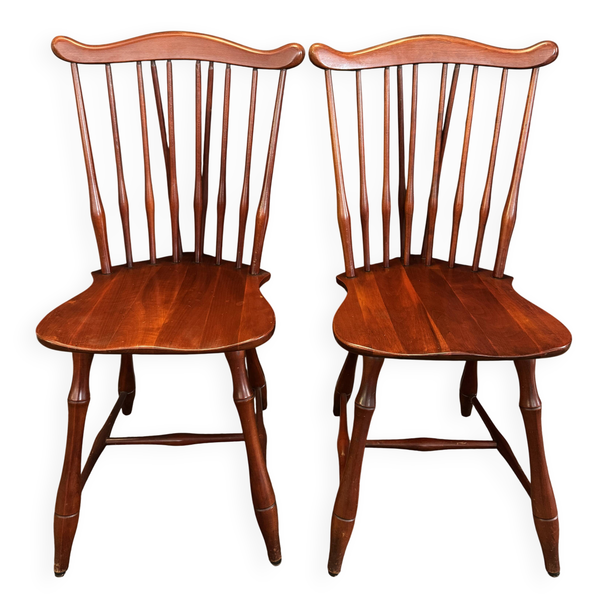 Pair of spindle-back Windsor chairs