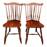 Pair of spindle-back Windsor chairs