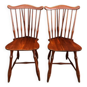 Pair of spindle-back Windsor chairs