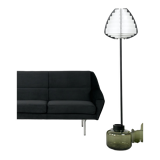 Black Skagen sofa, Scandinavian design