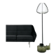 Black Skagen sofa, Scandinavian design