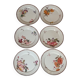 Lot de 6 assiettes Sarreguemines décor floral