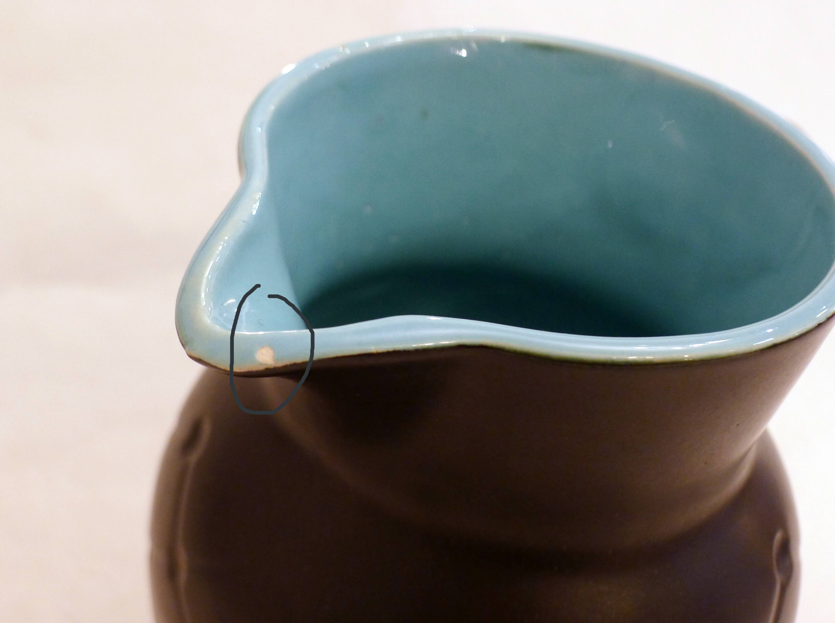 Pitcher "Net" 1950s by Poet-Laval France