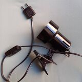 80's black clamp spot lamp
