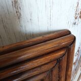 Miroir biseauté en bambou vintage