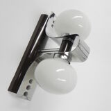 Space age wall lamp with 2 glass balls