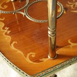 Desserte bar vintage in mahogany marquetry