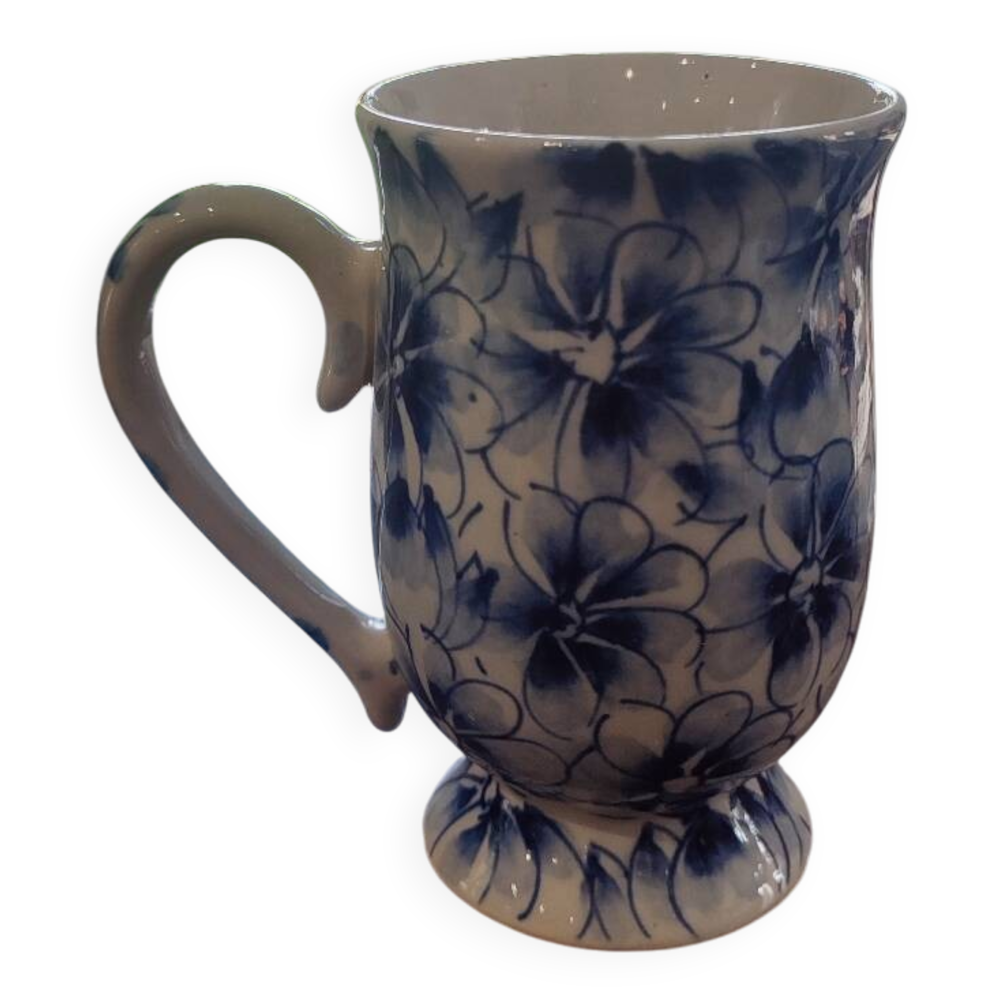Antique Floral Porcelain Mug/Cup