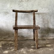Large old teak chair or armchair H84 L60