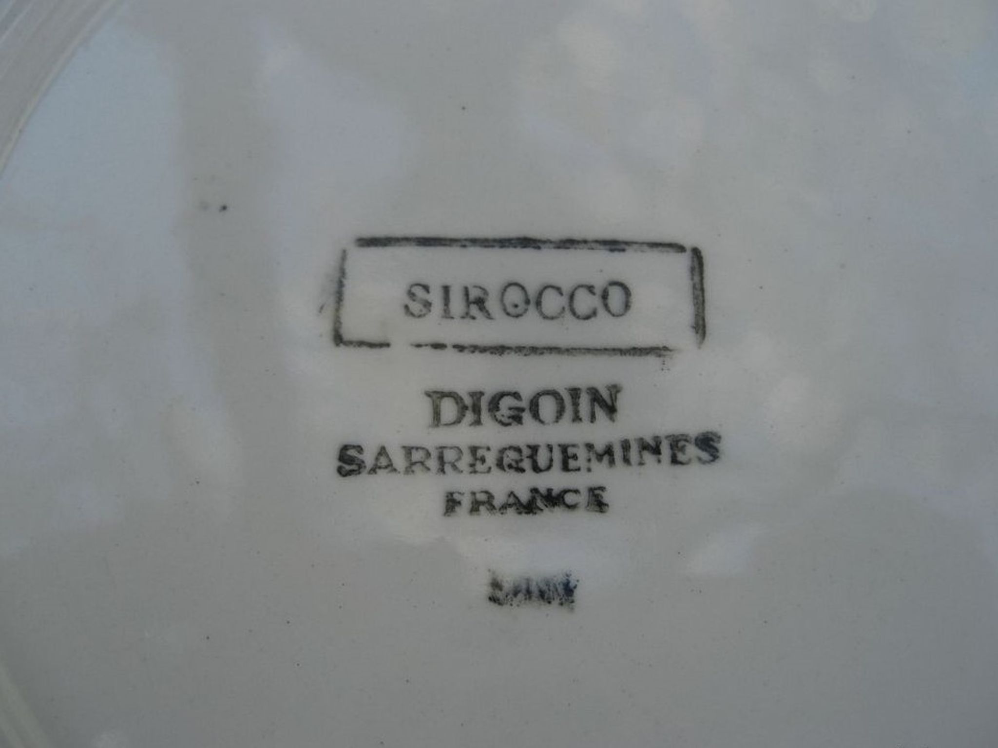 Set de 5 assiettes dessert Digoin modèle sirocco