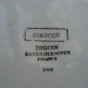 Set de 5 assiettes dessert Digoin modèle sirocco