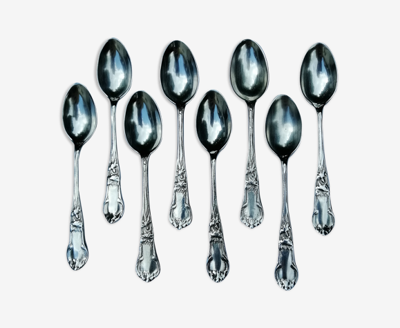8 petites cuilleres argent