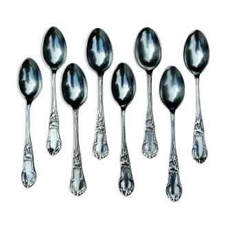 8 small silver spoons