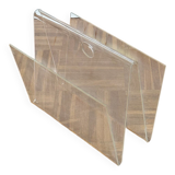 Porte revue en plexiglas vintage