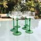 Set de 6 verres à vin d’Alsace en cristal ciselé
