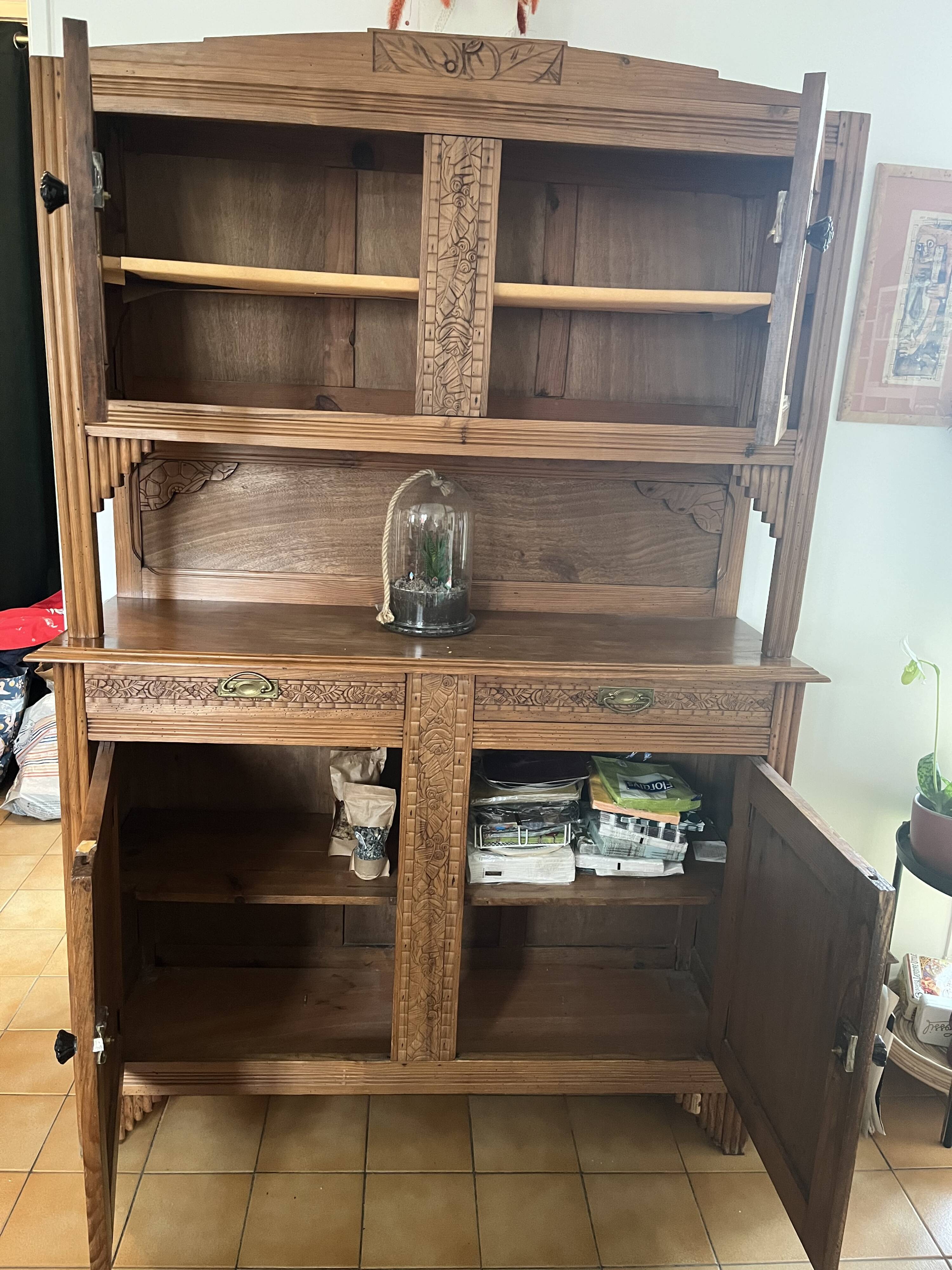 Art Deco two-part buffet