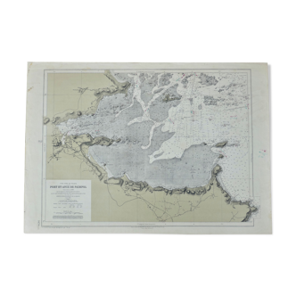 Ancient marine map of Paimpol Harbour and Cove