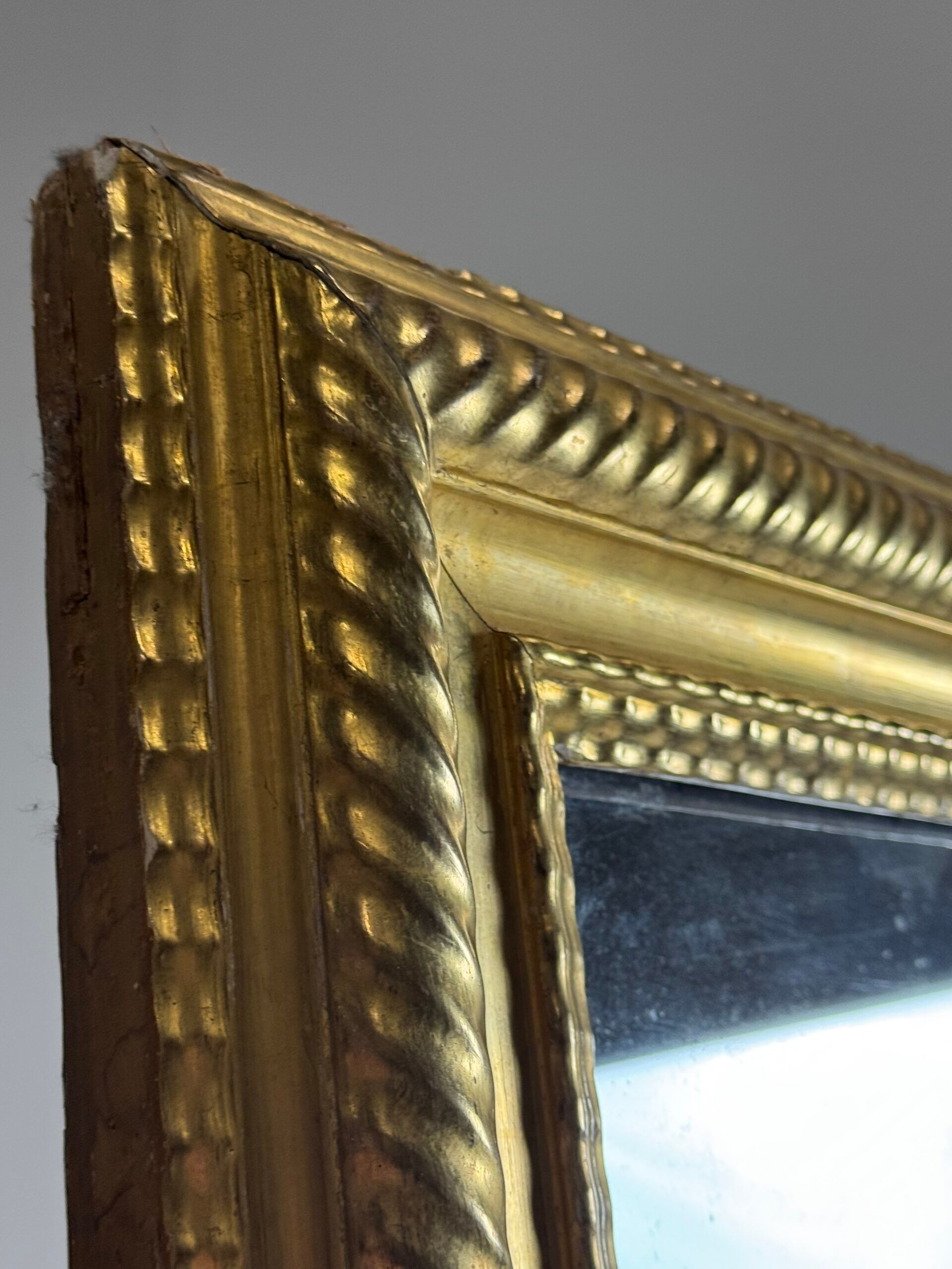 Miroir à cadre ondulé français 187 cm