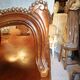 Foot rest stool Louis XV velvet