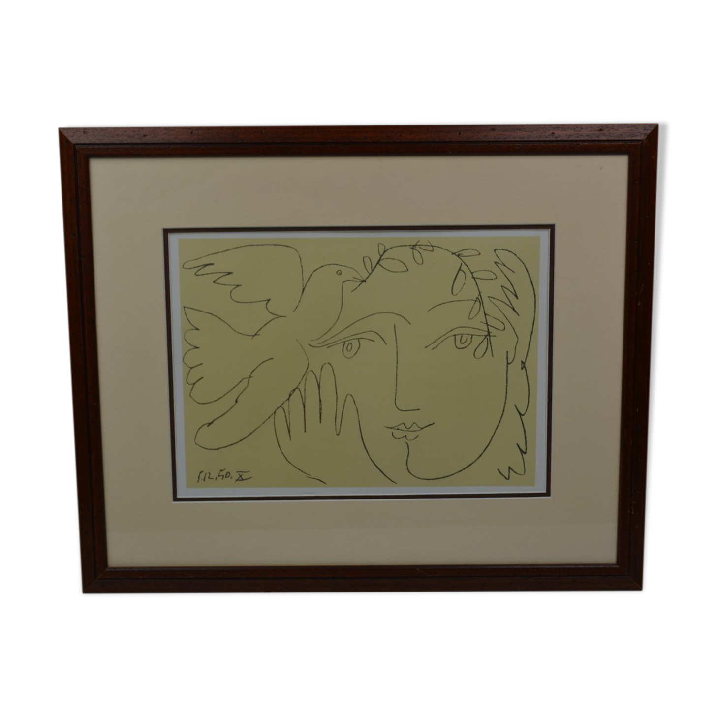 Picasso "woman with a dove"