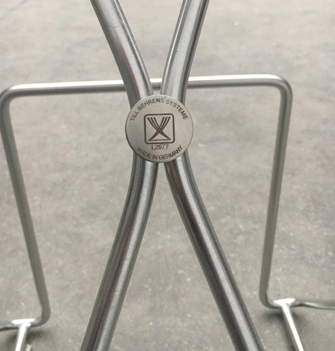 Kreuzschwinger Bar Stools 2nd Generation German by Till Behrens for Till Behrens Systeme, 2000s, set of 4