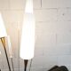 Floor lamp by René Mathieu for Maison Lunel 1950, brass and opaline.