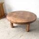 Round brutalist coffee table from the 1950s.