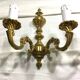 Paire d’appliques Bronze 2 lumières style Louis XV