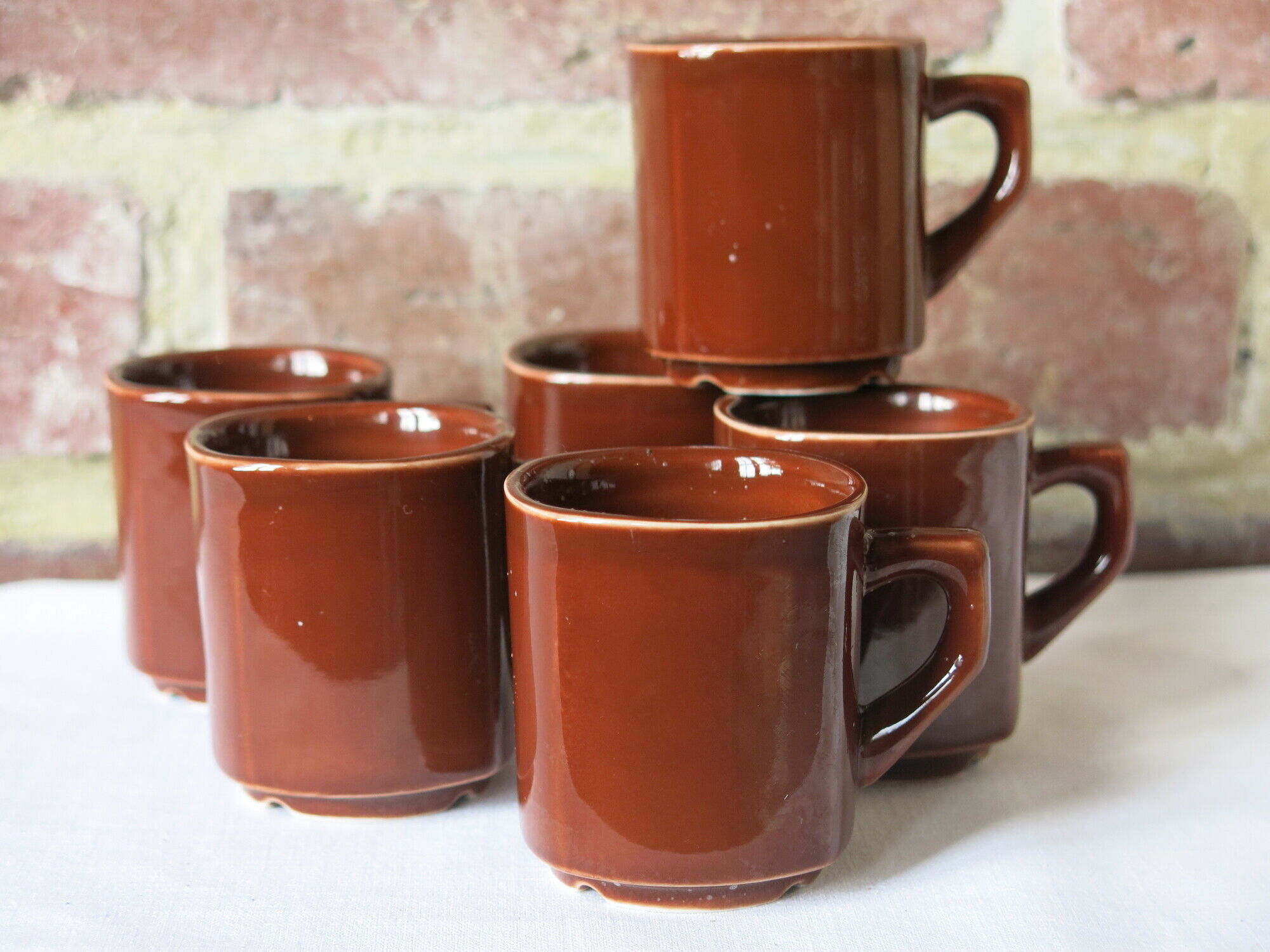 6 espresso cups from Sarreguemines France
