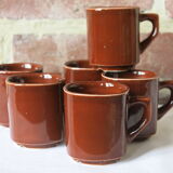6 espresso cups from Sarreguemines France
