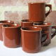 6 espresso cups from Sarreguemines France