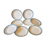 8 flat plates Iron Earth "Recamier"