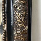 Antique Louis Philippe mirror in black and gold, 93X68cm