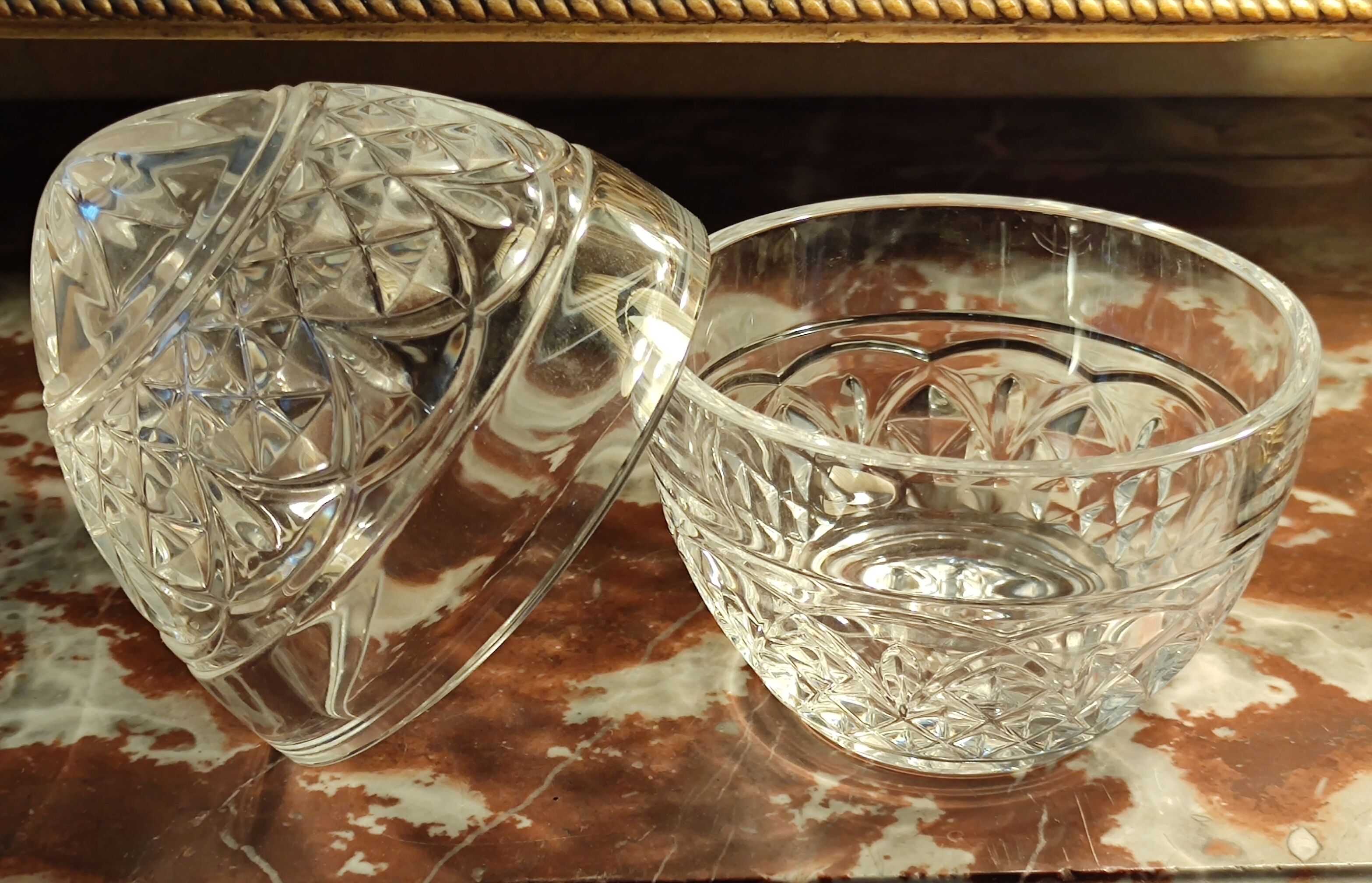 Old egg-shaped drapery/candy box