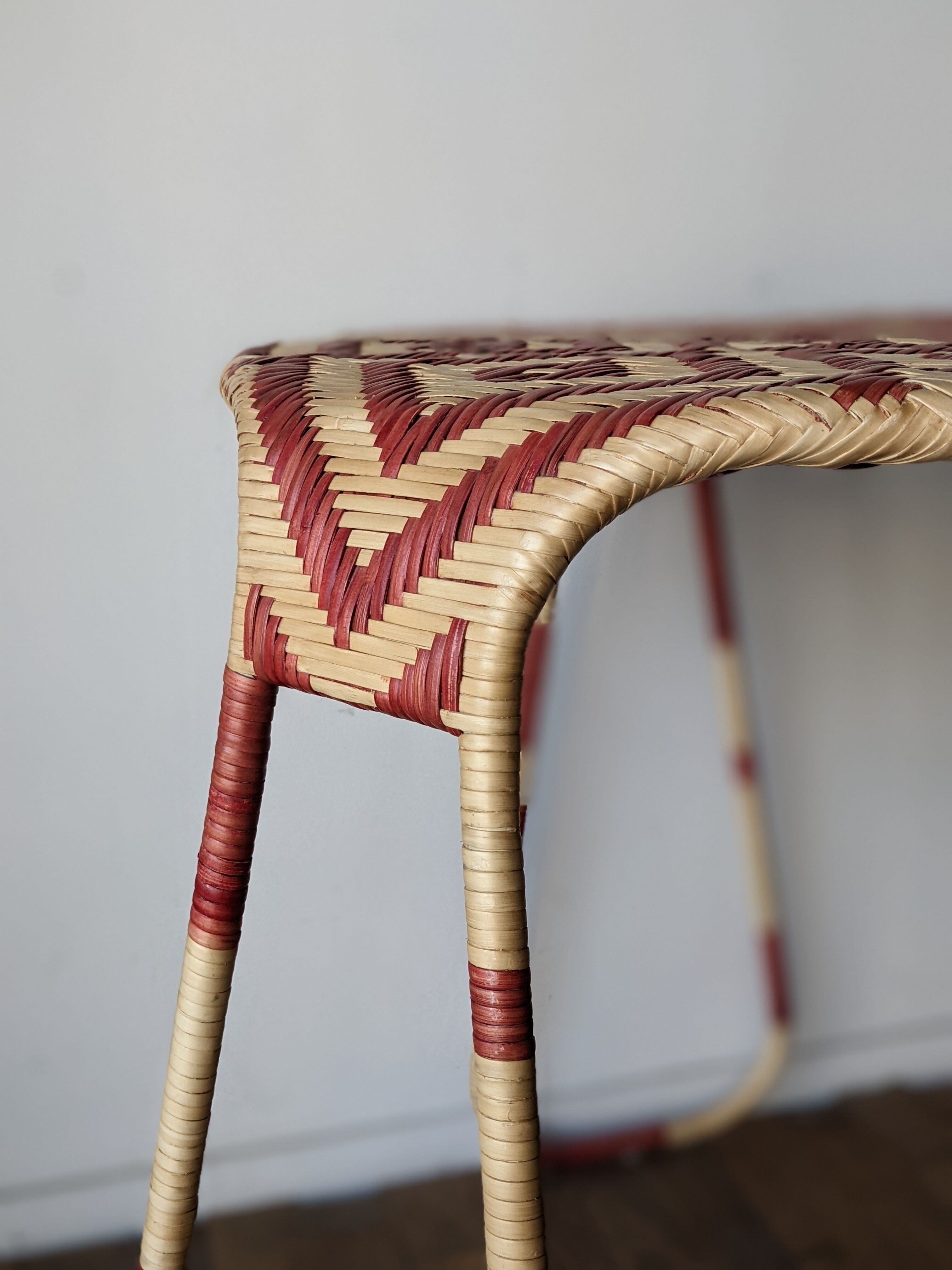 Rattan table model Flo by Patricia Urquiola